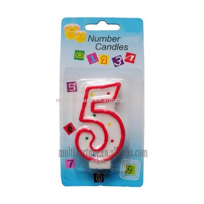 Number shape Birthday Candle