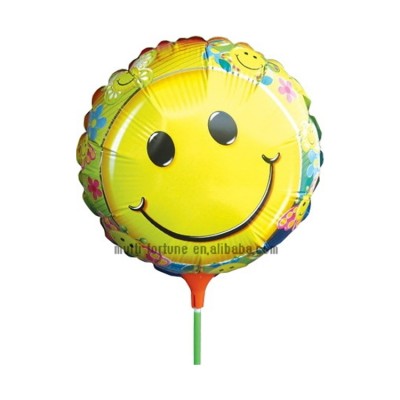 Smile Face Balloon with Cup Sticks