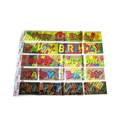 Factory Supply Attractive Price Happy Birthday Foil Banner