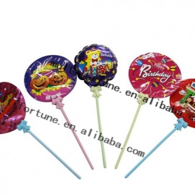 OEM Auto inflated Foil Balloons with Cup stick