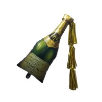 Promotional Champagne Shaped Balloon 90x38cm Customized Mylar Balloon New Arrivals