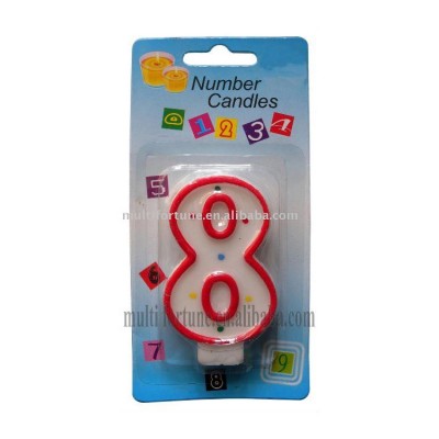 Number shape Birthday Candle